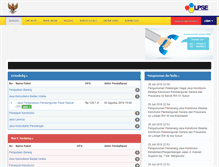 Tablet Screenshot of lpse.malangkota.go.id