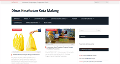 Desktop Screenshot of dinkes.malangkota.go.id